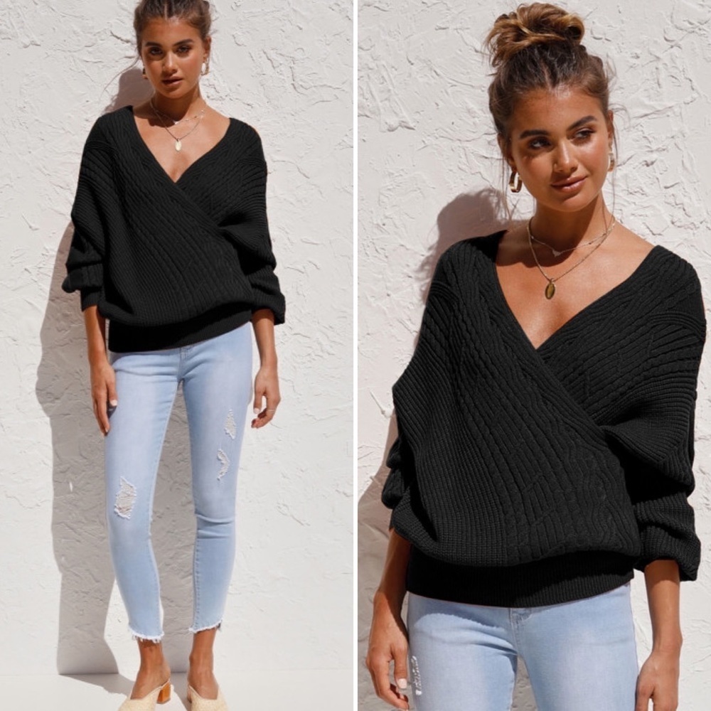 Time To Go Surplice Sweater